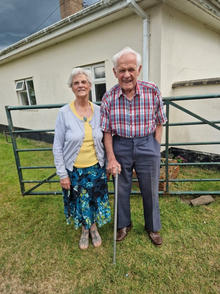 Alice Hodges, 82 and her husband Leslie Hodges