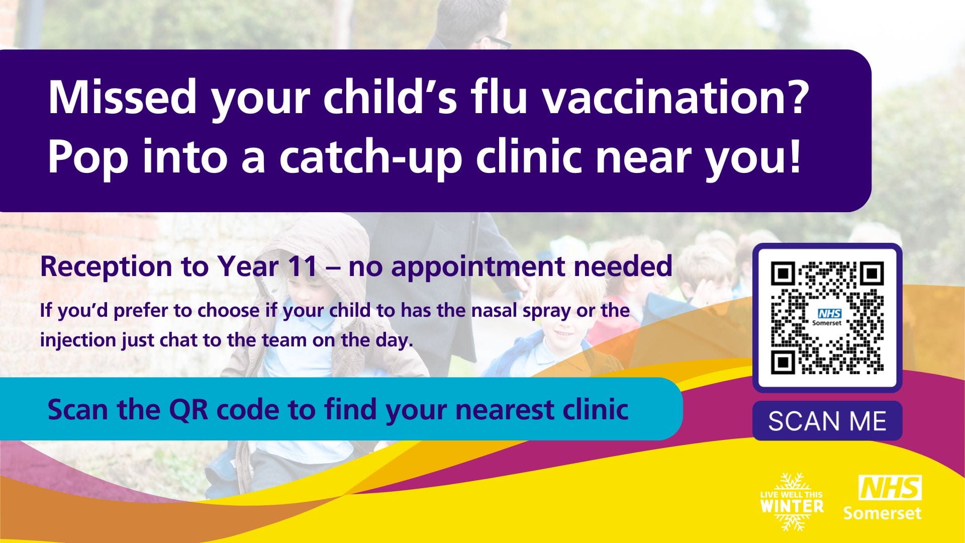 Generic Flu Catch up Clinic TV screen